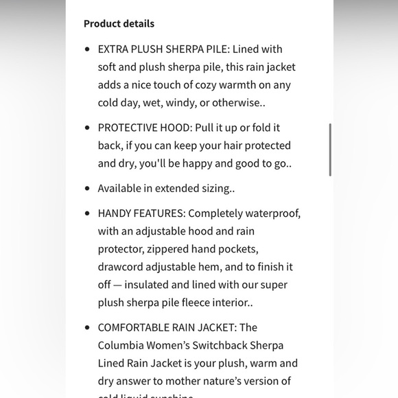 Columbia Womens Switchback Sherpa Lined Jacket | Olive Green small winter coat​ - Picture 12 of 12